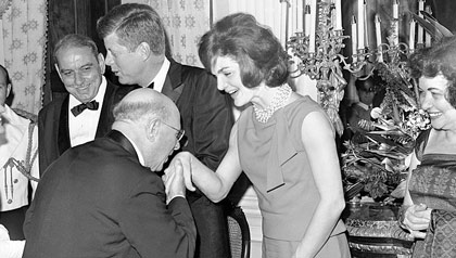 Pablo Casals et Jacqueline Kennedy