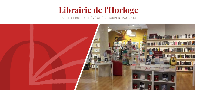 Photo de la librairie de l'horloge à Carpentras